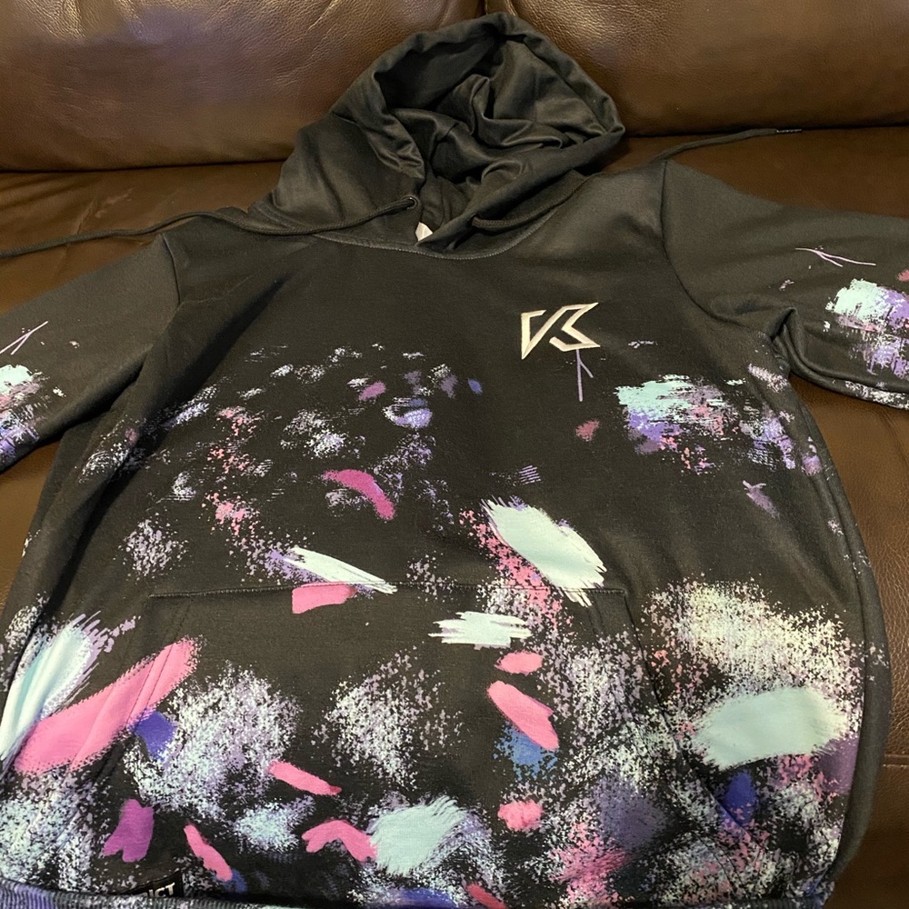 Krew district All over galaxy paint brush hoodie